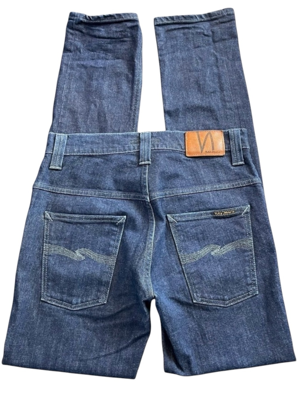 Nudie Thin Finn Org. Dry Dark Grey Slim Jeans (30x32)